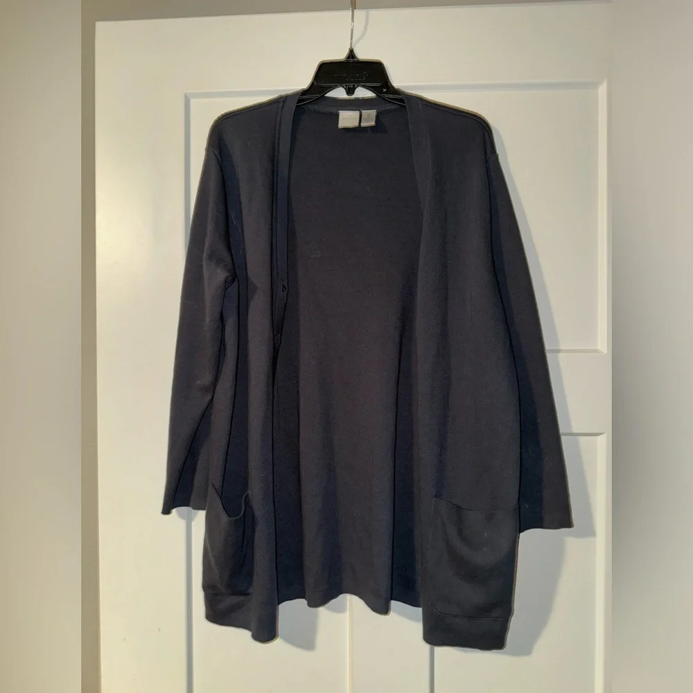 Anne Klein Gray Cardigan Small